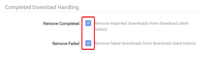 !Radarr: Download Clients - SABnzbd